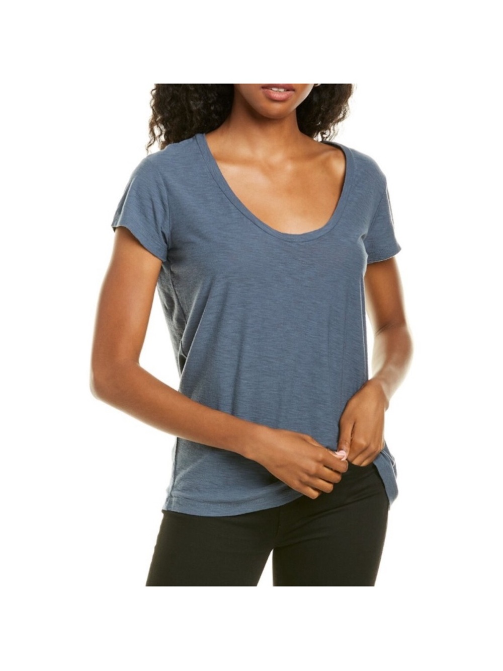 Standard James Perse Scoop Neck Short Sleeve Slub Tee T-shirt 3